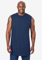 KingSize Men’s Big & Tall Shrink-Less Longer-Length Lightweight Muscle Pocket