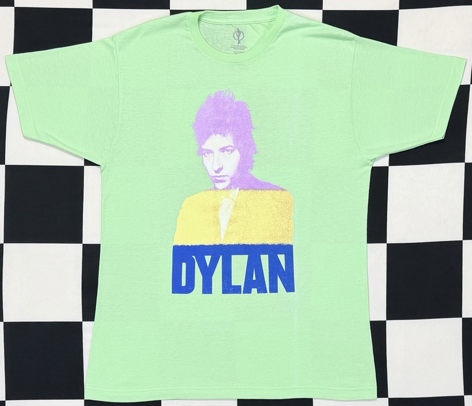 New Official Merchandise Bob Dylan Mint Green Graphic Print T Shirt Men’s (L) gallery