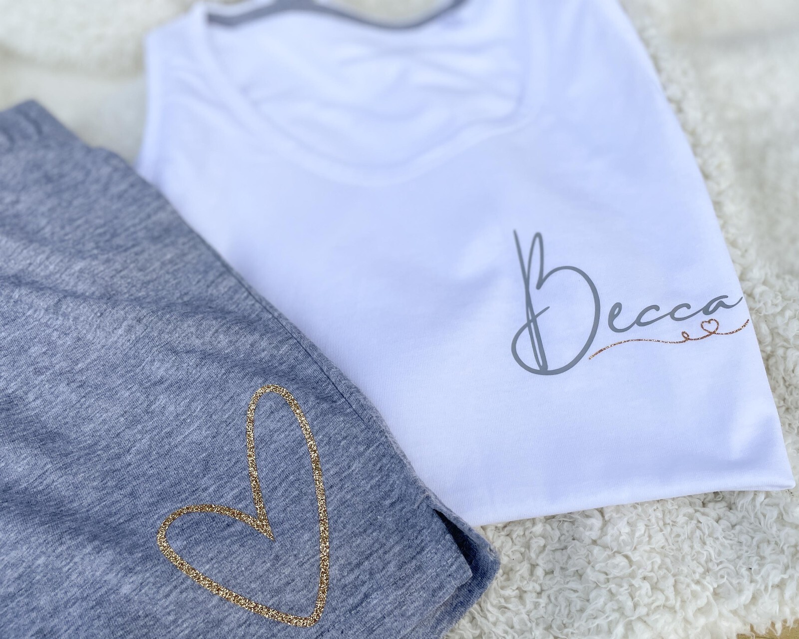 PERSONALISED Ladies Pyjamas - Nightwear | Gift For Her | PJ Short / Trouser Set gallery