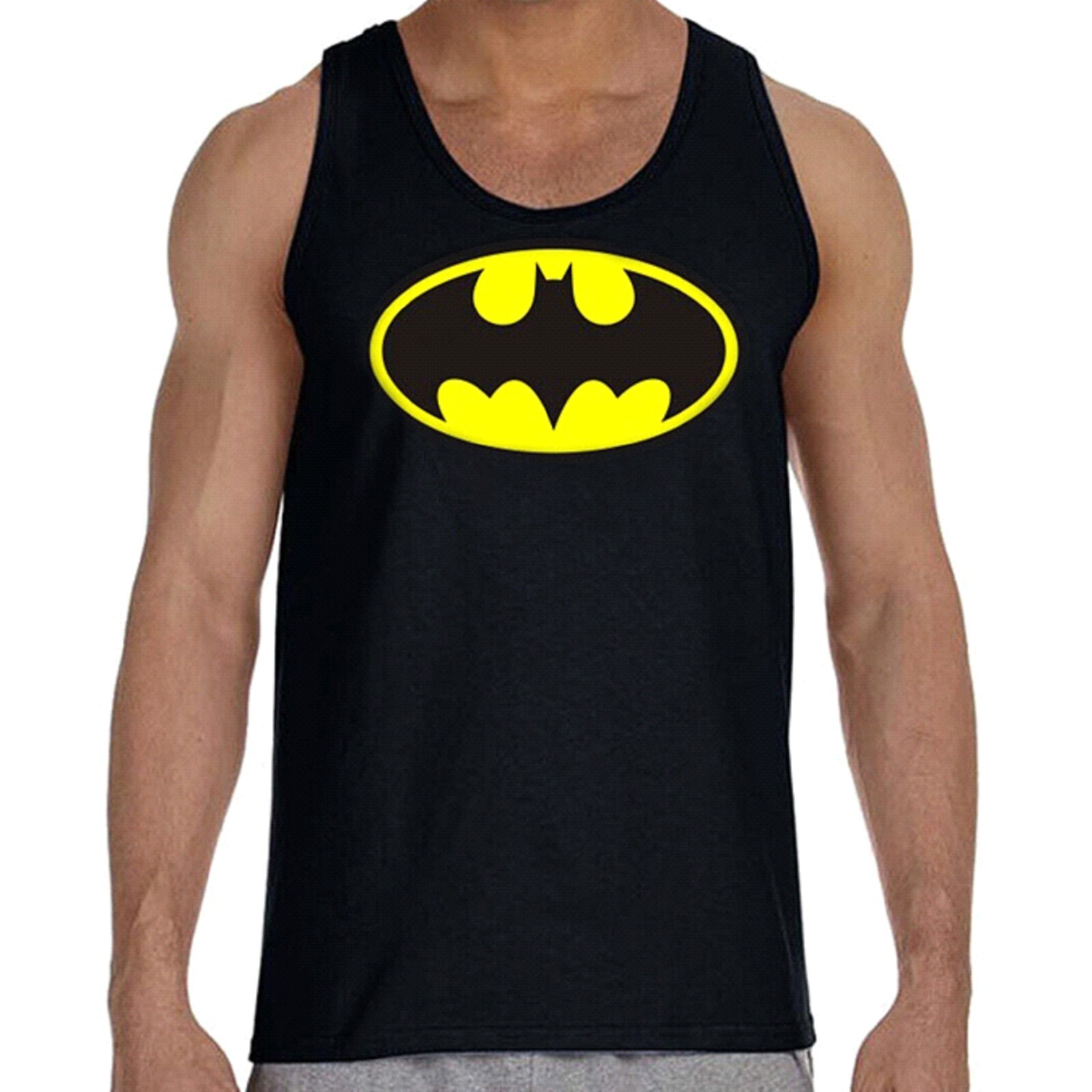 DC Comics Batman Logo Men’s Black Tank Top Size Small NWT