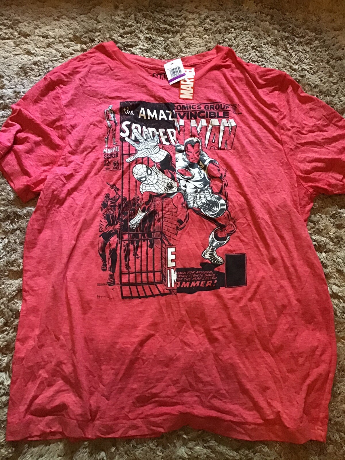 Urban Outfitters Mens Marvel Spiderman Thin Lightweight T-shirt Sz. Xxl New!