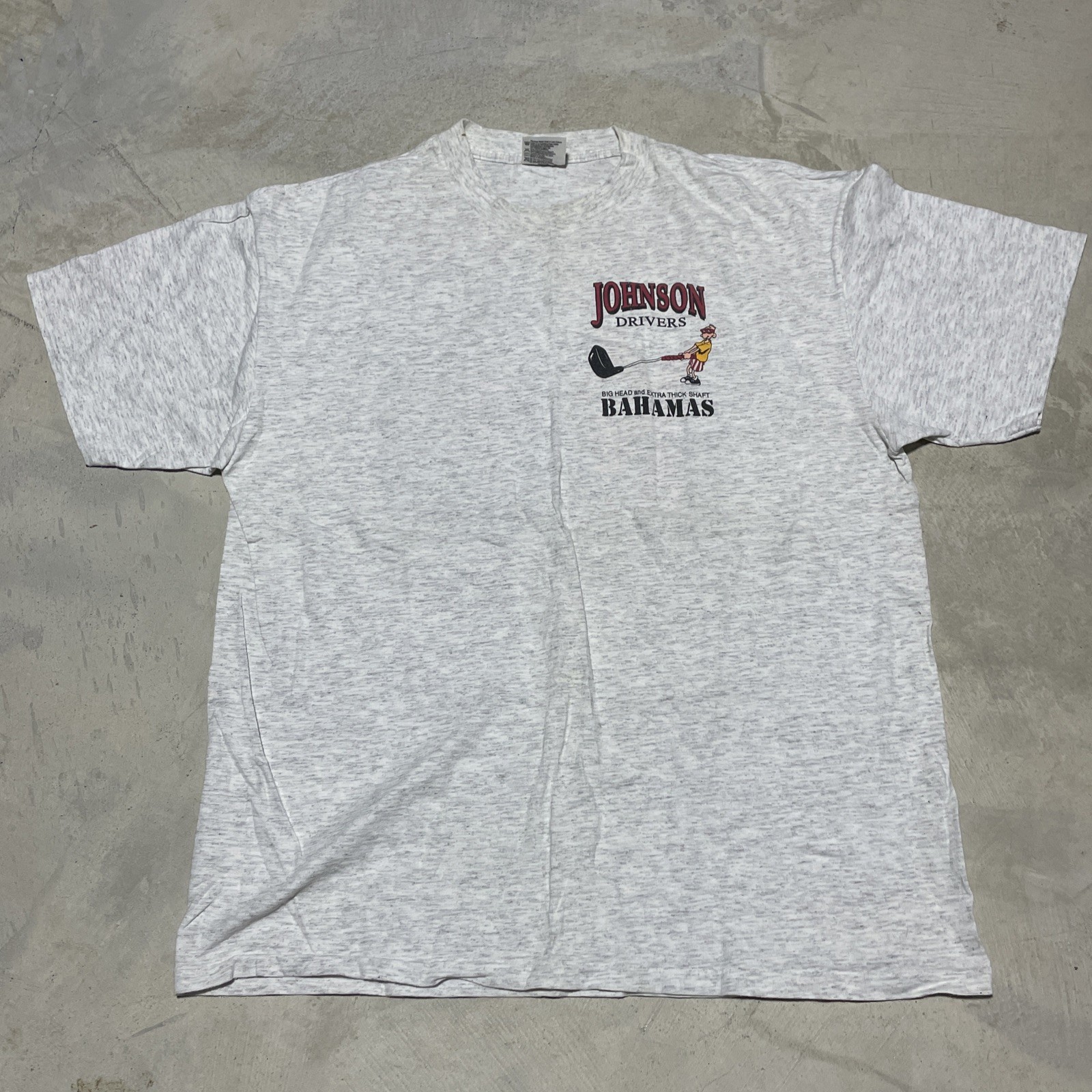 Vintage Big Johnson Drivers Golf Tee Single Stitch 90s T Shirt SZ XL Bahamas gallery