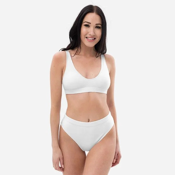 All-Over Print Recycled High-Waisted Bikini gallery