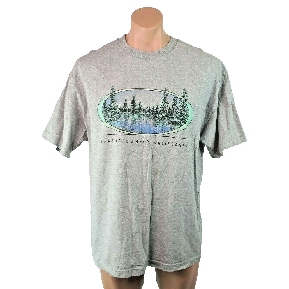 California Vacation Mountains Nature VTG 90s Lake Arrowhead Sz XL T-Shirt AAA