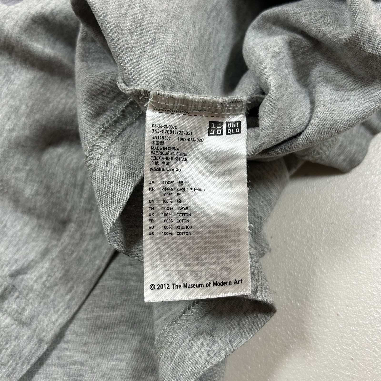 MoMA x UNIQLO Franklin Evans Art T Shirt M "art for strangers and myself" 2012 gallery