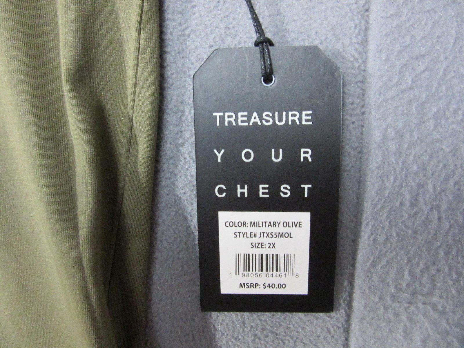 TPJ Shirt Mens 2XL Military Olive Green The Perfect Jean Stretch Crewneck New gallery