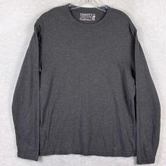 Faherty TShirt Mens M Gray Cloud Cotton Preppy Classic Long Sleeve Huckberry