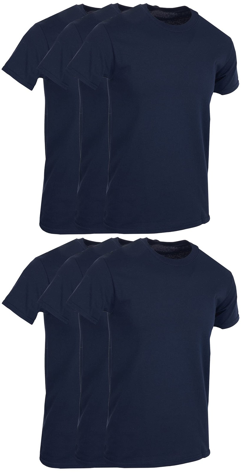 6 Pack BILLIONHATS Men's Solid Colors Cotton T-Shirts Short Sleeve (XL) gallery