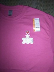 New Designer embroidery logo. heart star 365 Brand new. 4T-4xl available