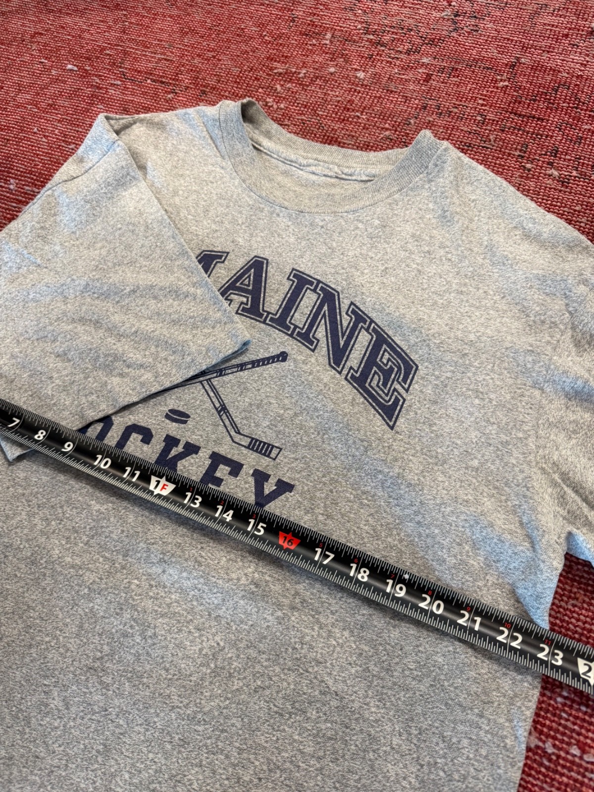 vintage 80's U Maine hockey shirt size xl gallery