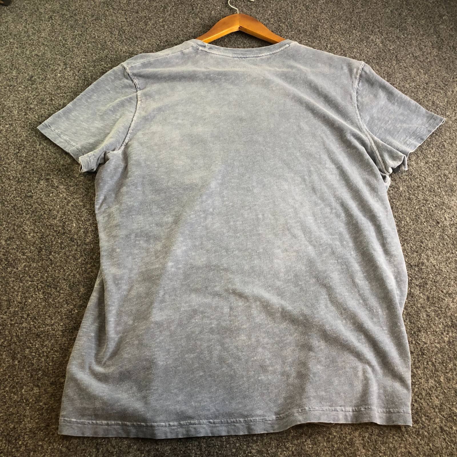 Abercrombie Fitch Muscle Pocket T-Shirt Mens XL Heather Sky Blue Everyday gallery