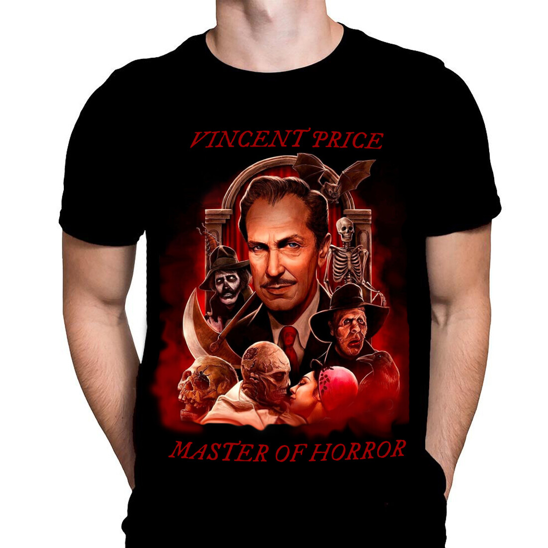 Master Of Horror - T-Shirt - Sizes S - 5XL - Vincent Price / Classic horror gallery