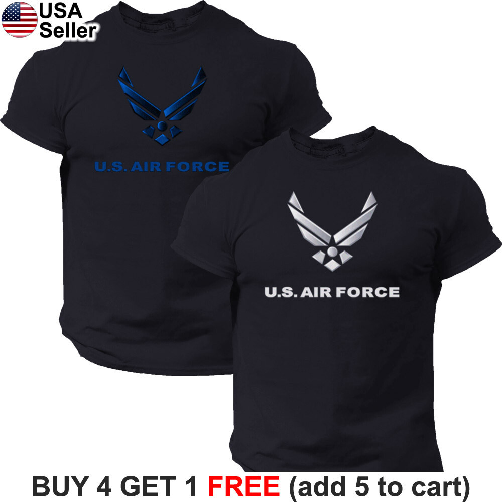 US Air Force USAF T-Shirt Logo Patriotic PT Physical Training Military BUF01 gallery