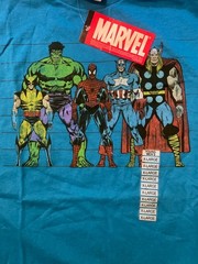 2011 Marvel 100% Algodon 0 Cotton Avengers XL Shirt F102