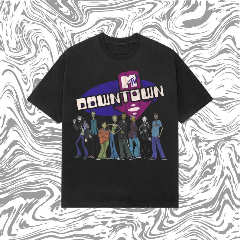 MTV Downtown Y2K Vintage Cartoon Tee
