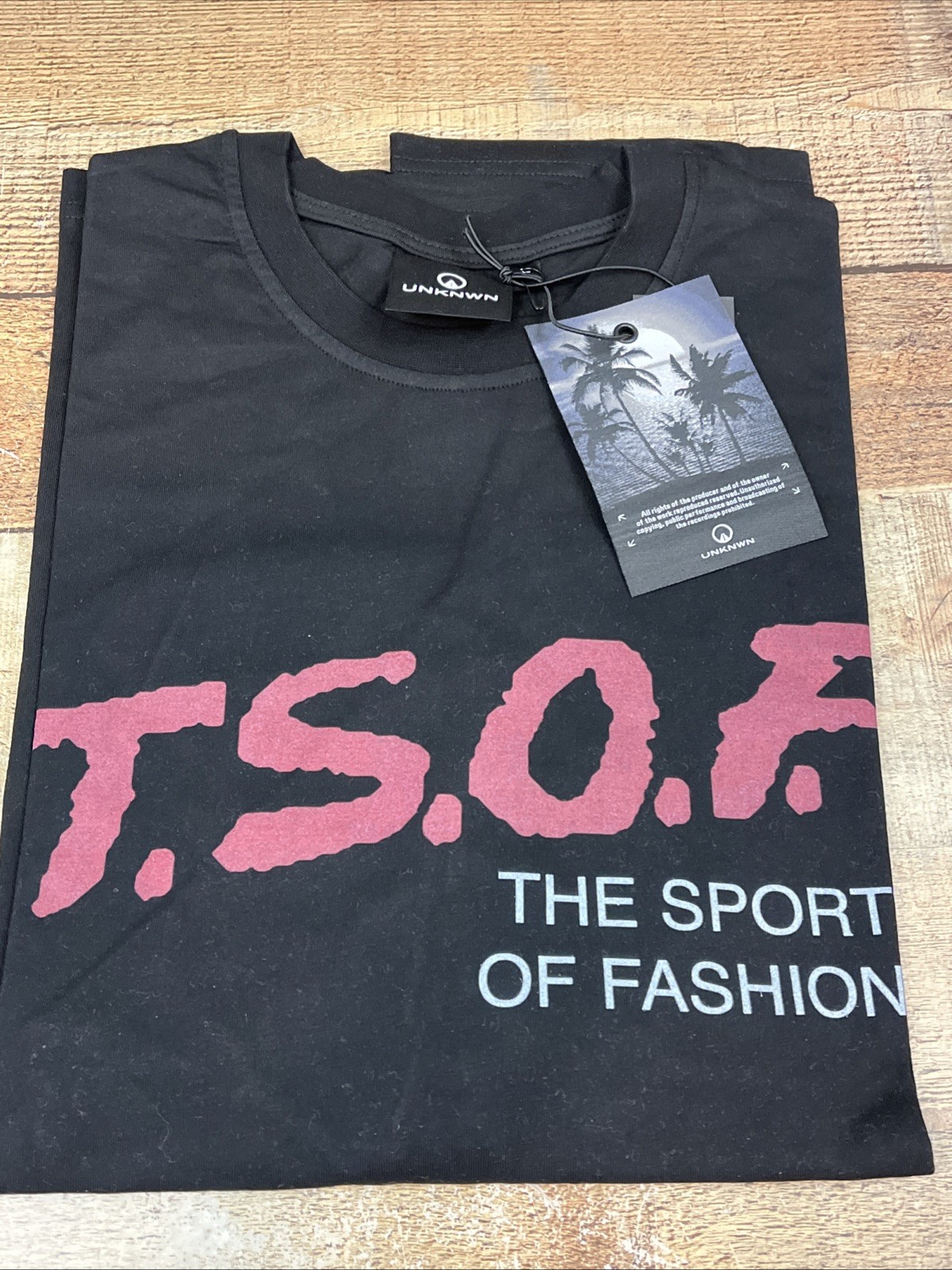Unknwn T-Shirt Black Short Sleeve Size Large T.S.O.F. gallery