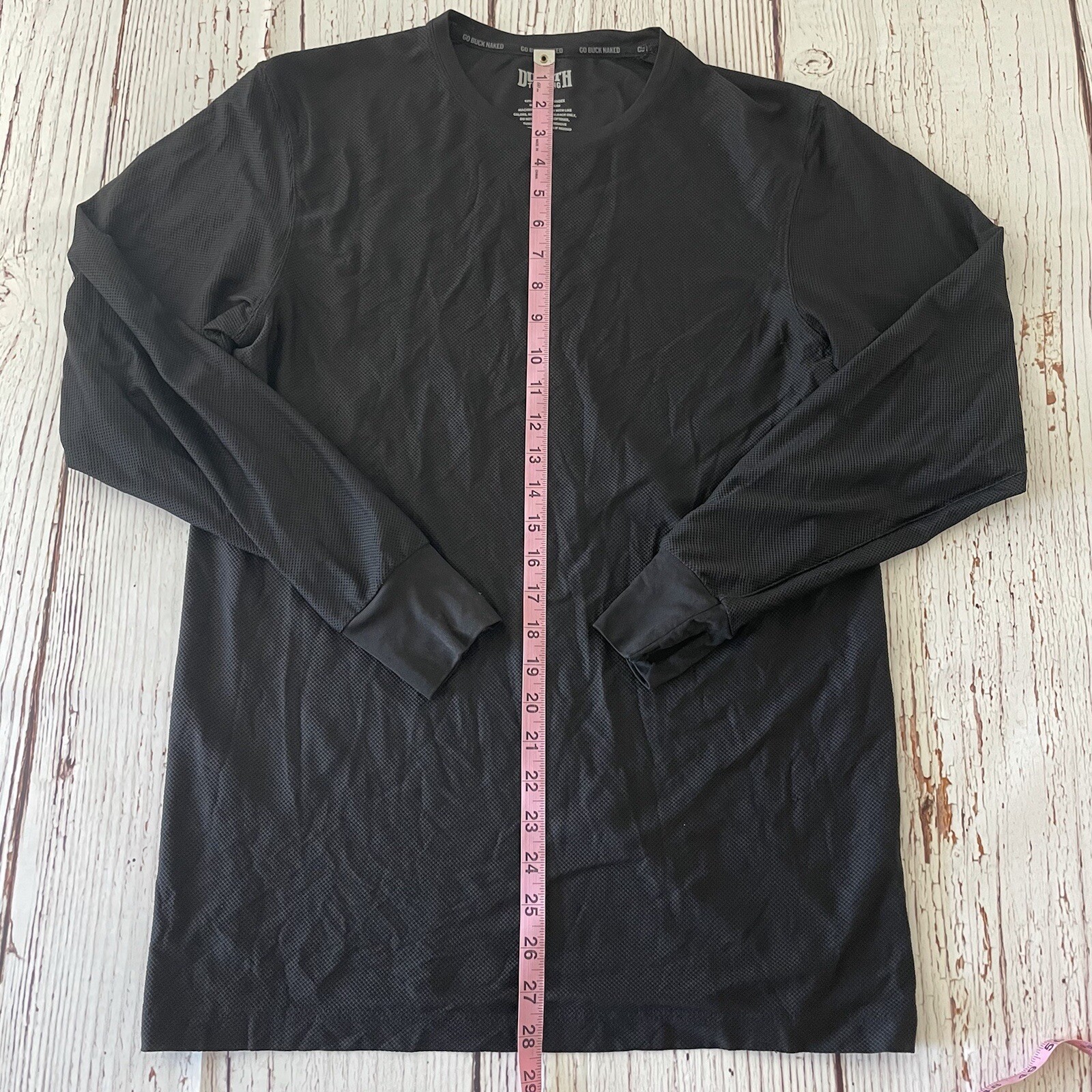 Duluth Go Buck Naked Men's Long Sleeve T Shirt Black Size Medium Nylon Blend gallery