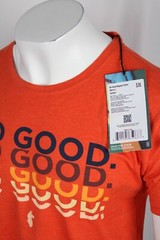 Cotopaxi Men’s Do Good Repeat Graphic Short Sleeve T Shirt L Large Canyon Orange