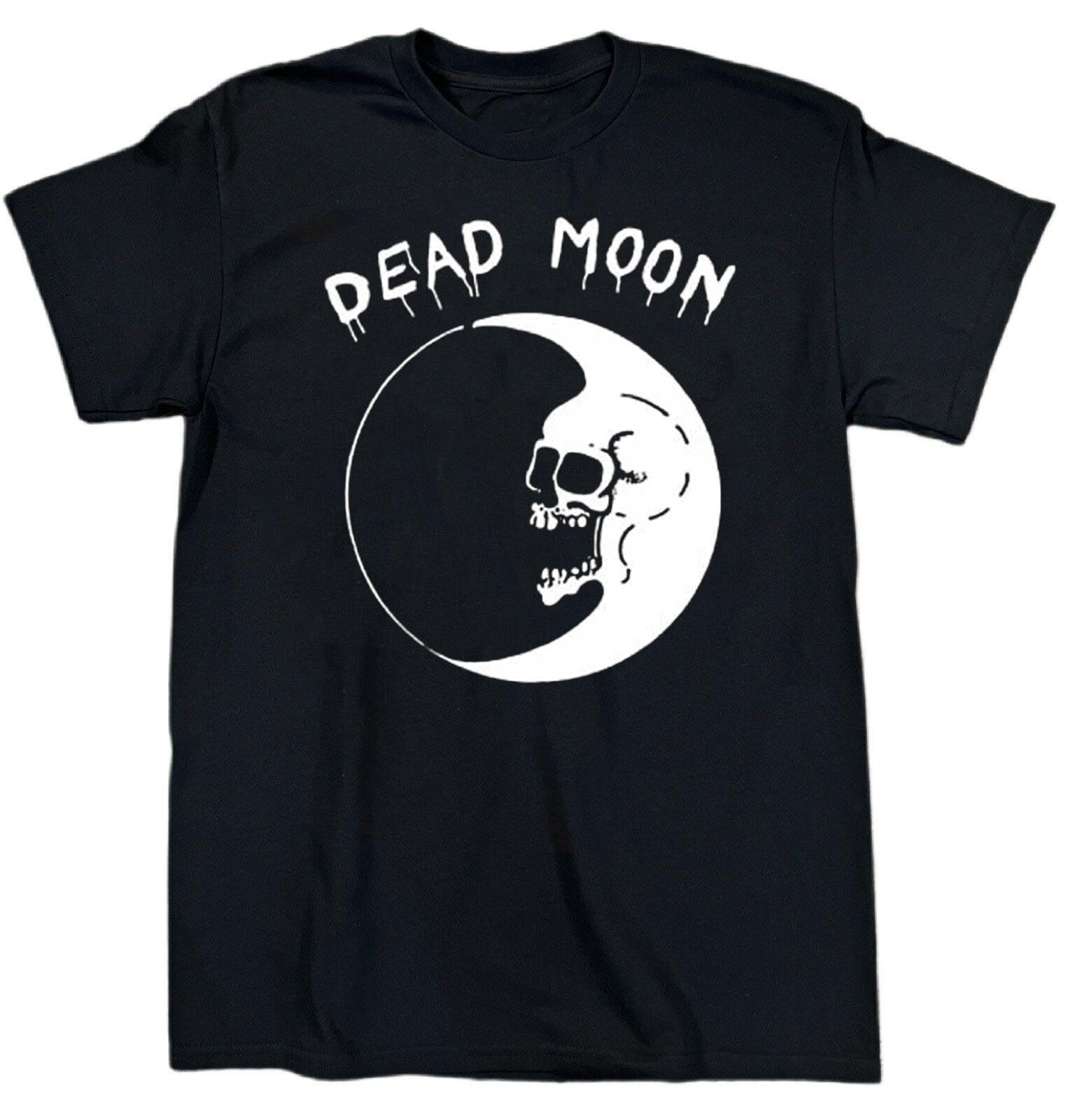 Collection Dead Moon Band Album Heavy Cotton Black T Shirt S-5XL TR547