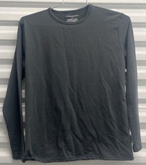 ThermaJohn Long Sleeve Shirt Men’s Small Top Gray Polyester Fleece Lined Thermal