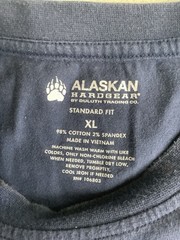Alaskan Hardgear By Duluth Trading Co. Mens XL Standard Fit T-shirt Blue