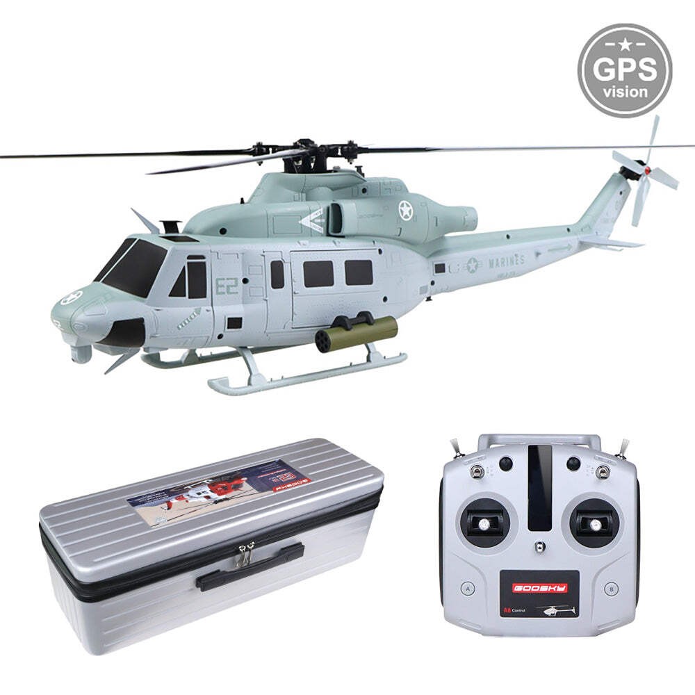 Goosky E2 UH-1Y Venom GPS Helicopter – RTF (Mode 2) with Carrying Case