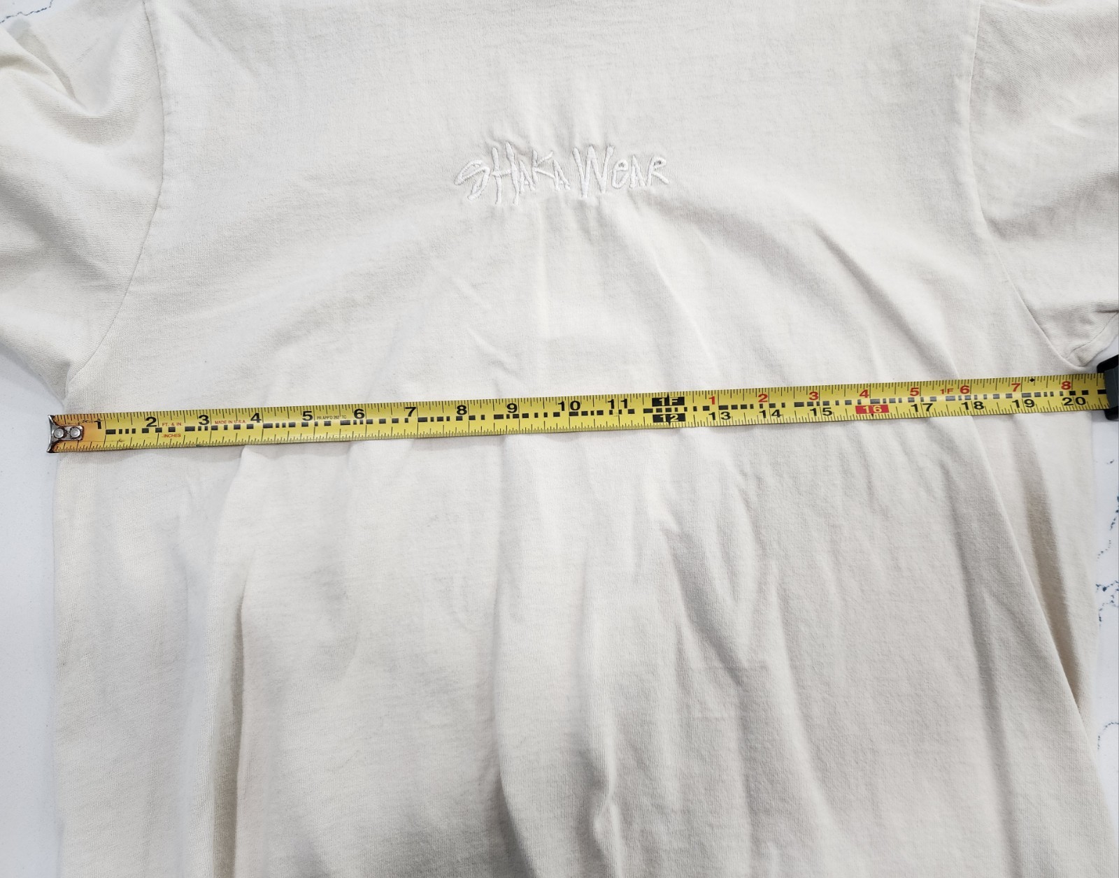 Shaka Wear Adult Heavyweight T Shirt CREAM T-Shirt - M Medium Cotton gallery