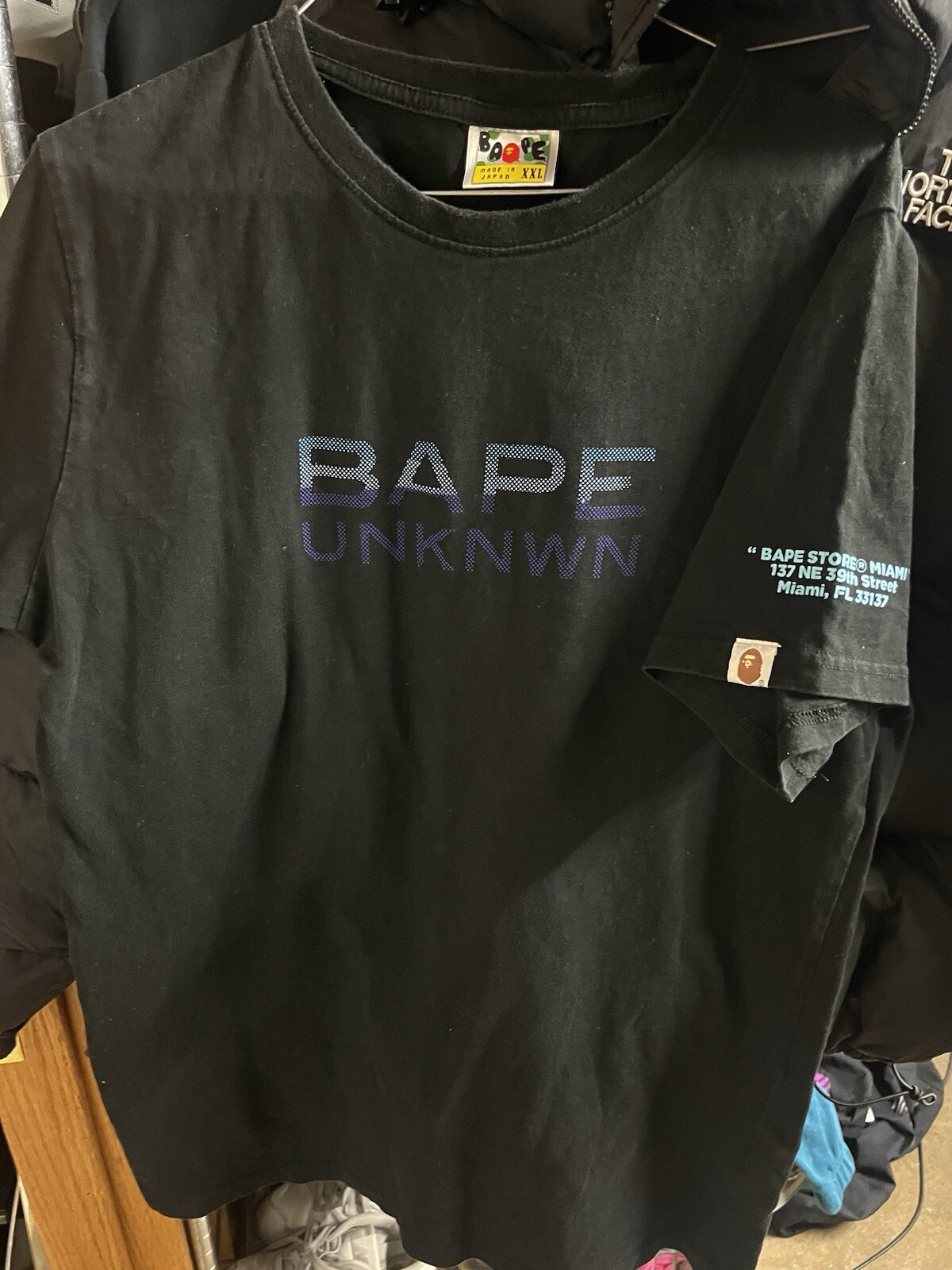 BAPE A Bathing Ape x UNKNWN Tee Size Youth XXl, Made Japan