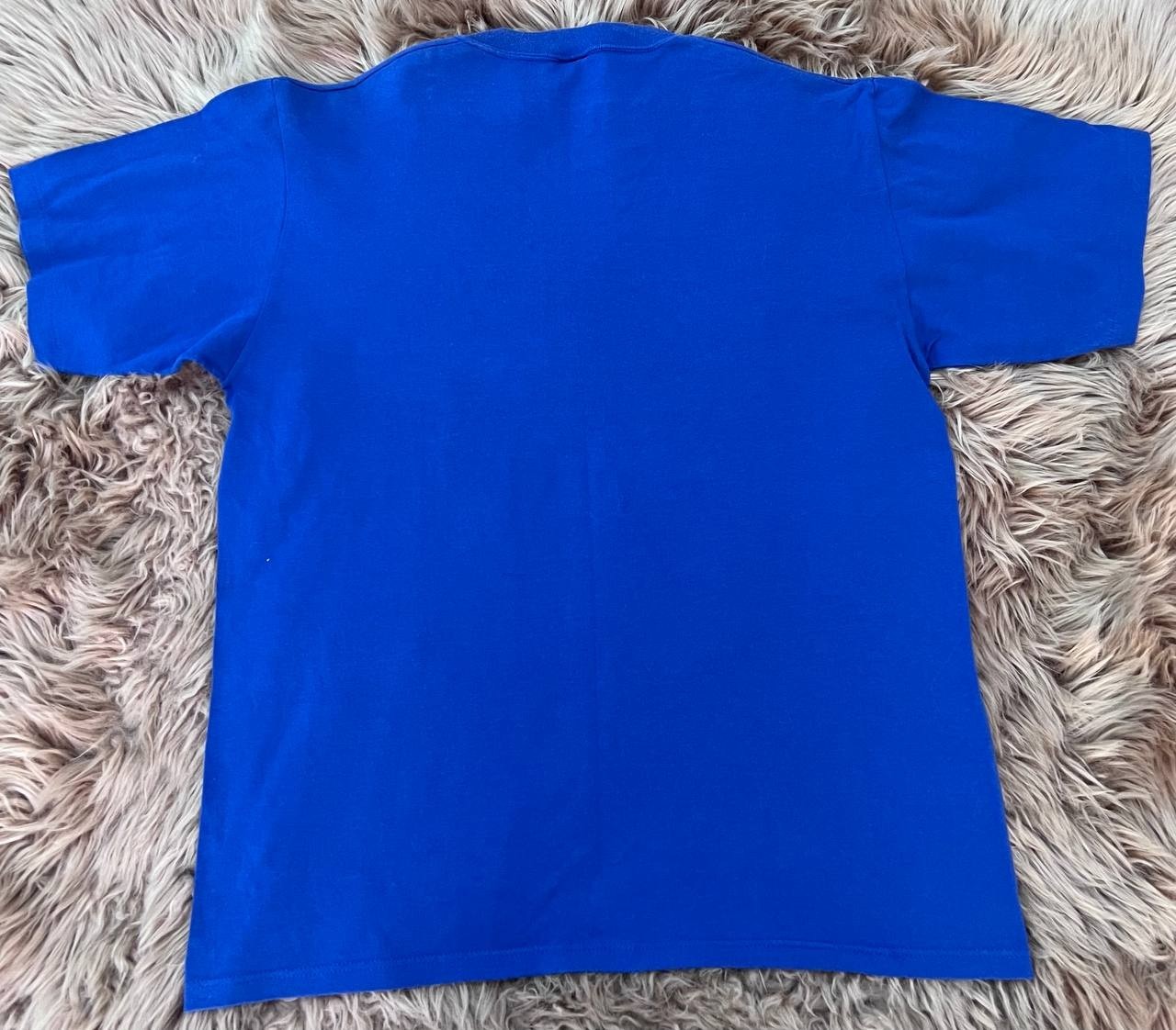 Vintage 1990 Wyoming Centennial T Shirt XL Jerzees Single Stitch USA Tee Blue gallery
