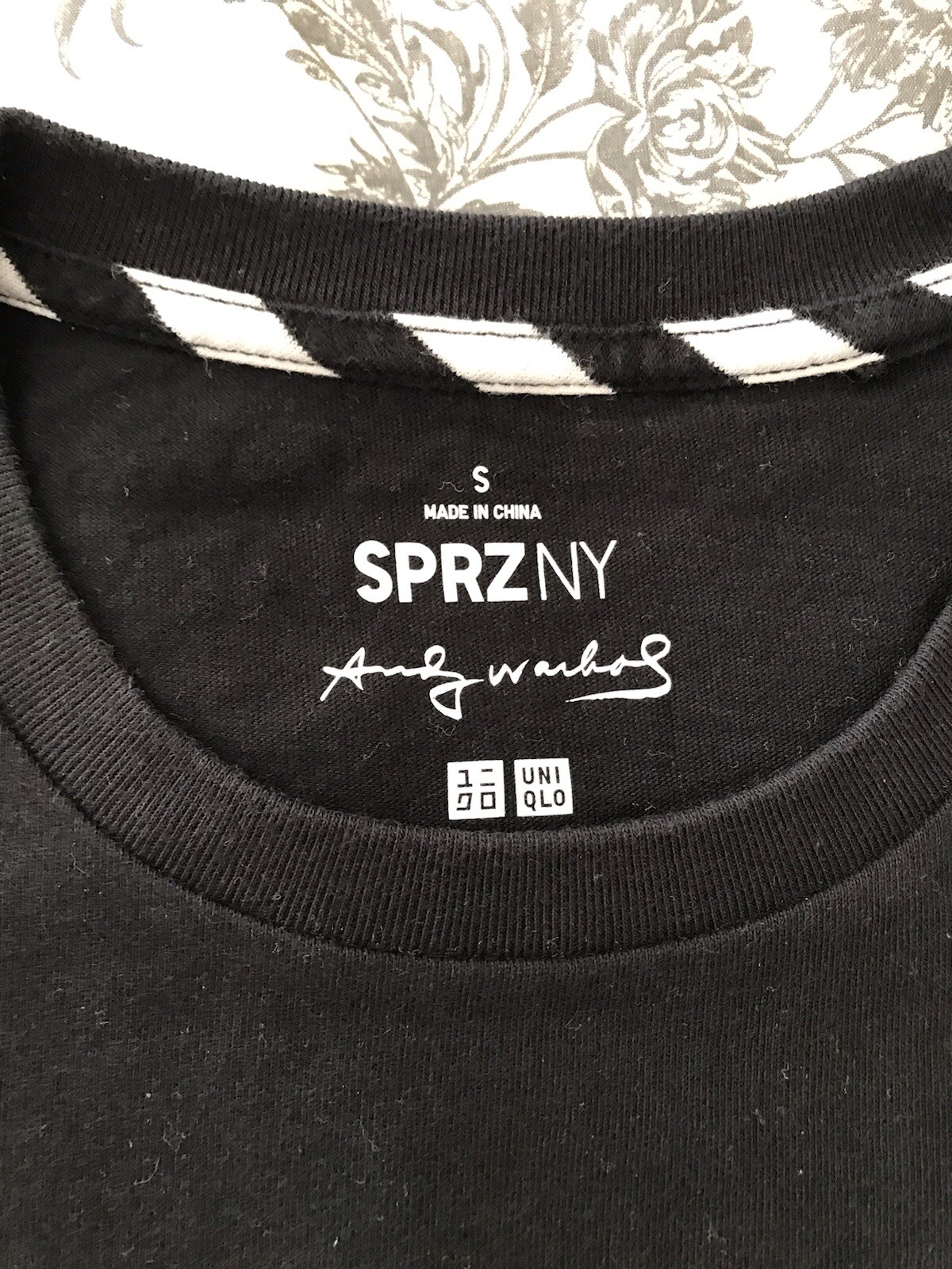 SPRZ NY x Andy Warhol Black Crew Neck Dollar Sign Graphic Tee Shirt Size S NEW gallery