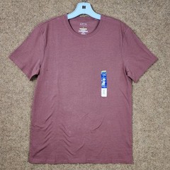 NWT APT. 9 Premier Flex T-Shirt Men Small Brown Stretch Short Sleeve Crew Neck