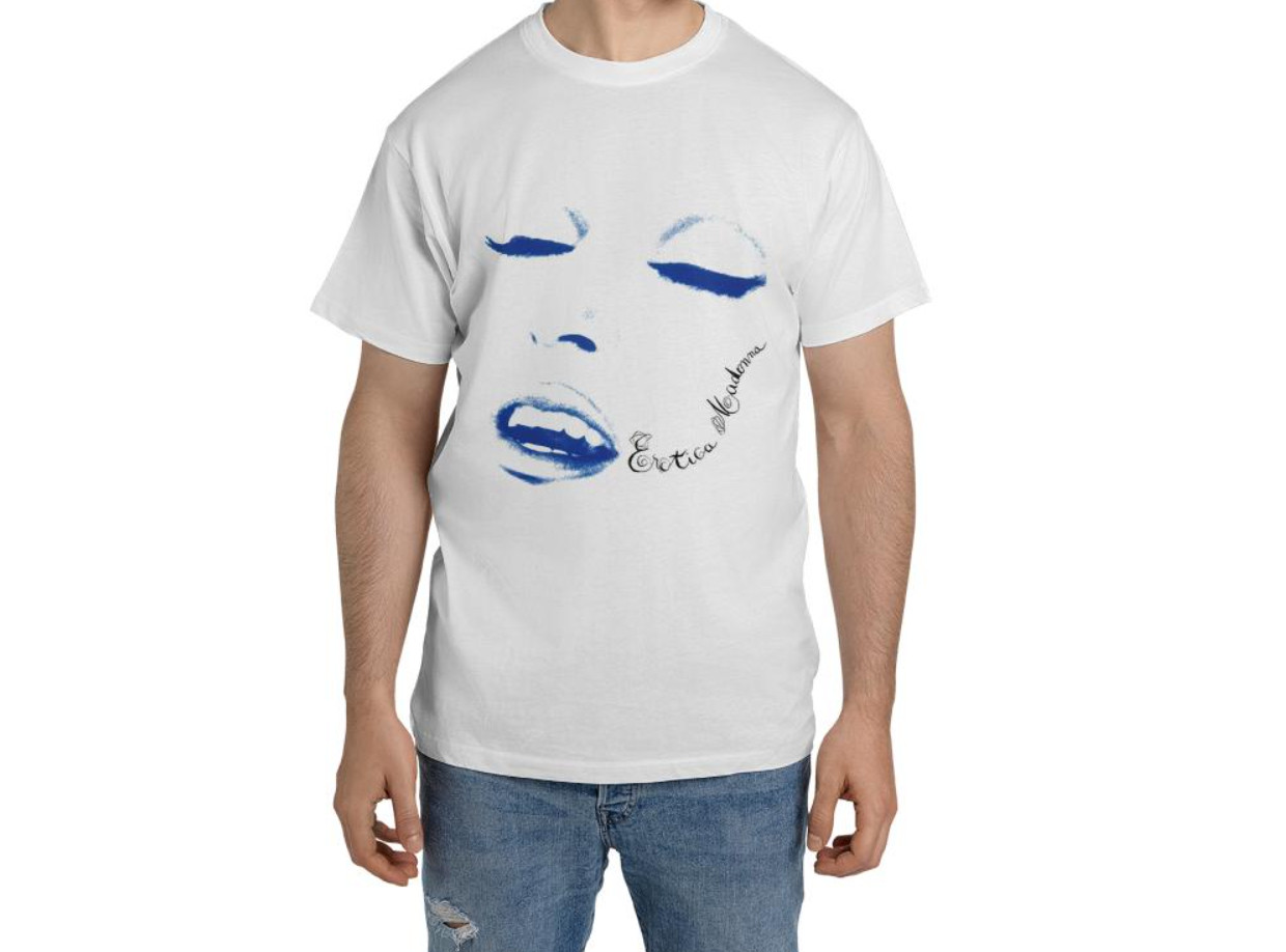 Madonna - Erotica Album Heavy Cotton White Unisex T-shirt Size S-5XL gallery