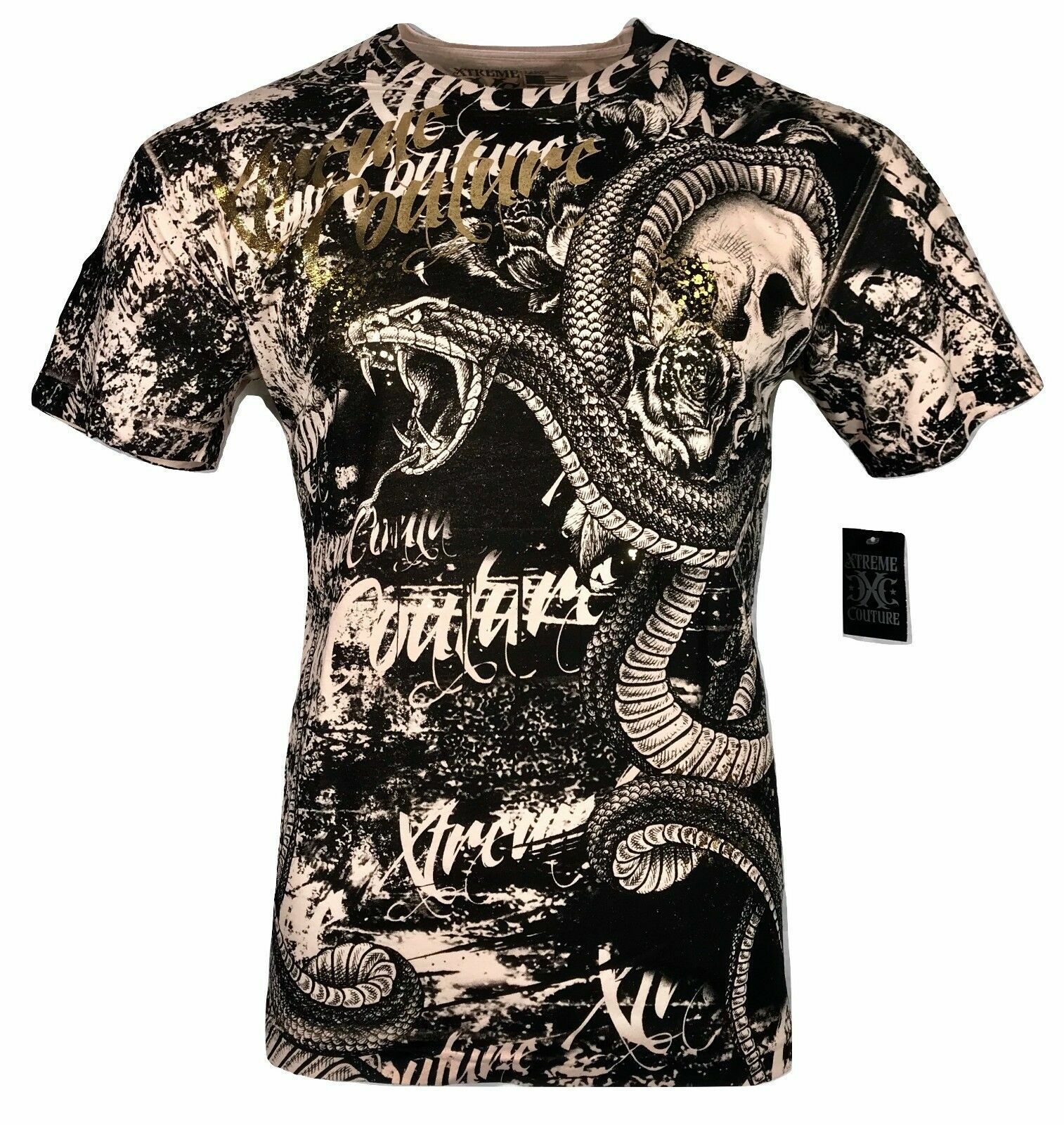 Xtreme Couture By Affliction Men's T-Shirt BLACKTOOTH Skull Biker MMA XS-5X gallery