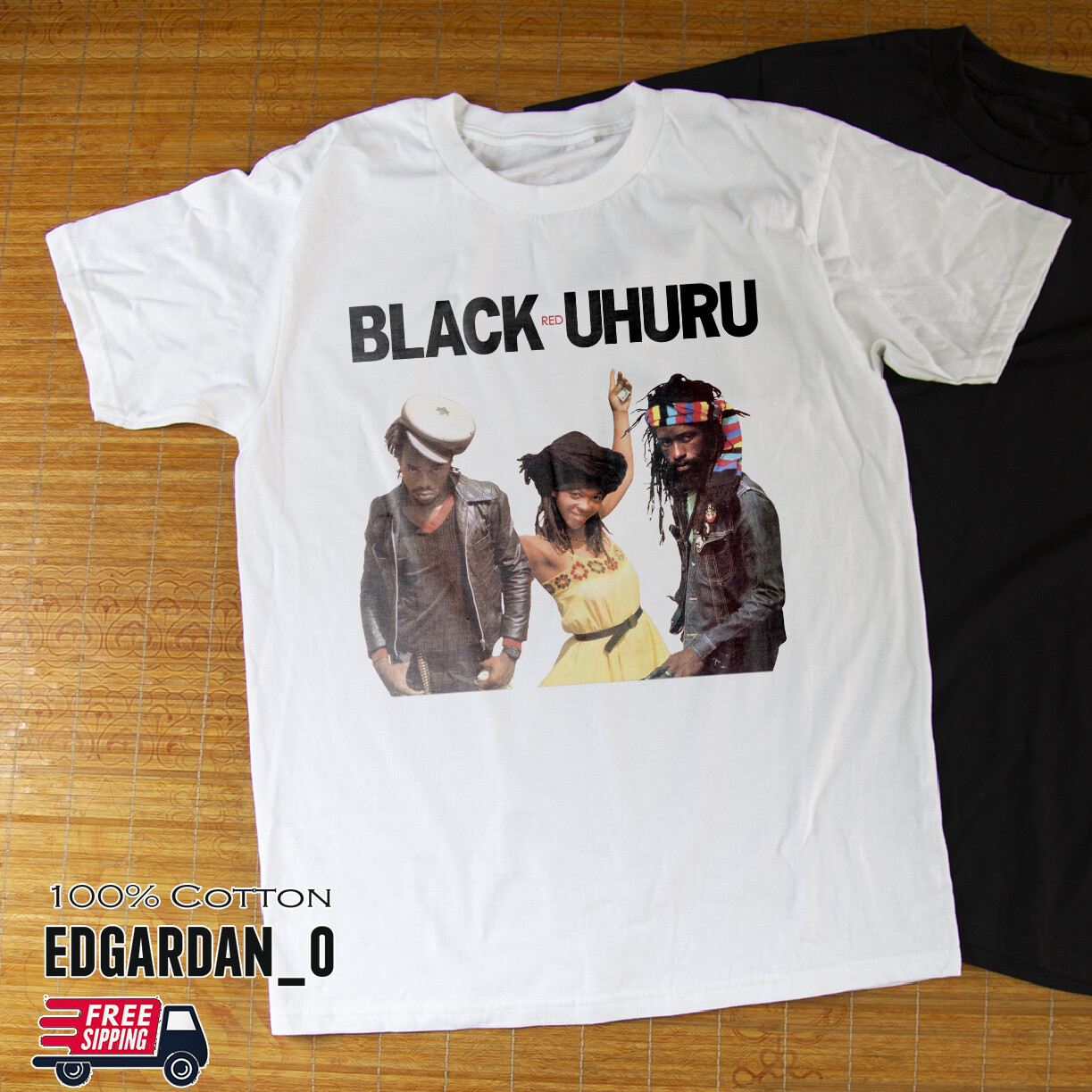 Black Uhuru Black / White Unisex T-shirt S-5XL Free Shipping gallery