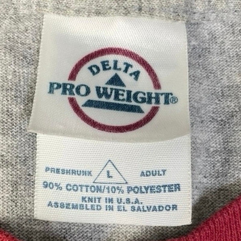 Vintage Delta Pro Weight Men’s Bud Light Large Grey Ringer T-shirt gallery