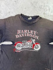 Vintage Harley Davidson Biker Distressed Tee USA XL