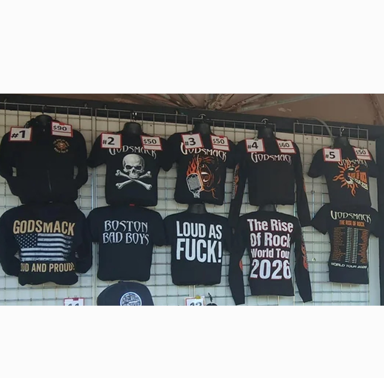 Godsmack The Rise Of Rock World Tour 2026 Venue Tour T-shirt Reprint gallery