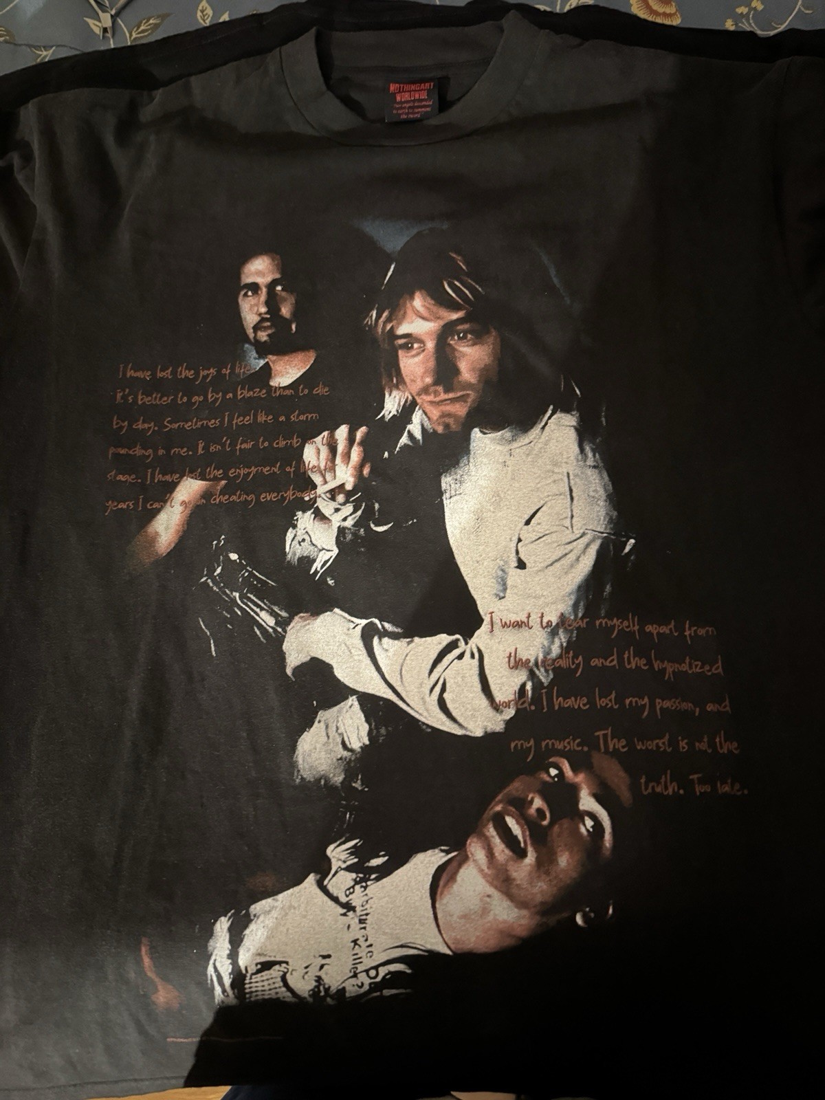 Kurt Cobain Tshirt Xl Double Sided Print Aop