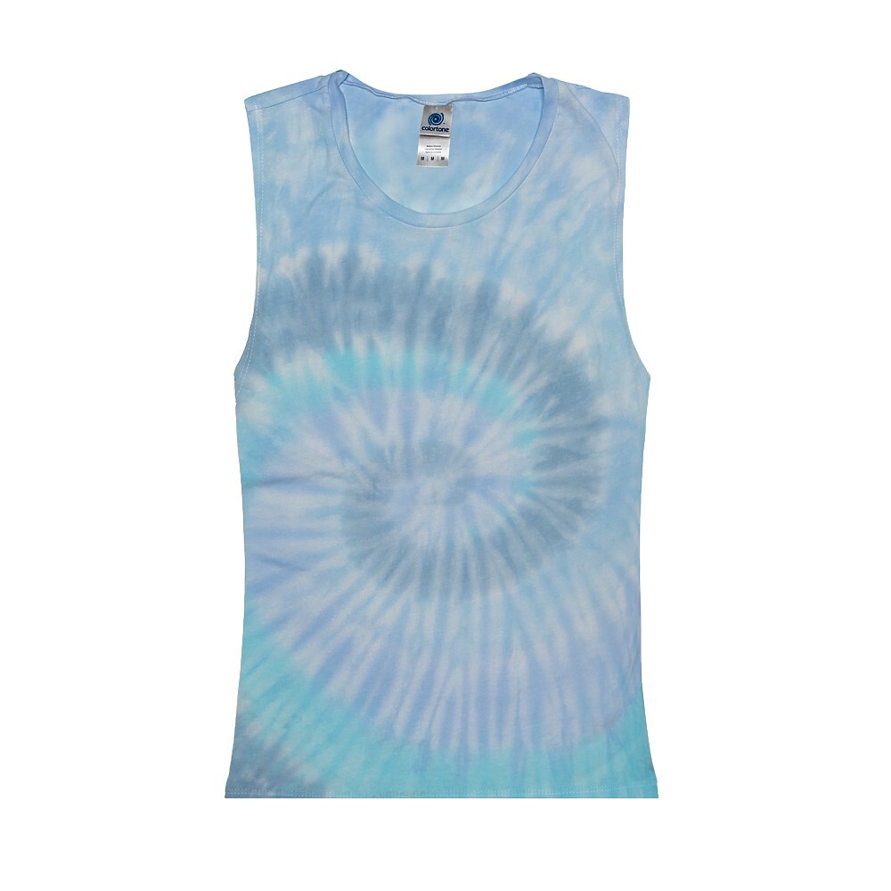 Multi-Color Tie Dye Muscle Tank Tops Sleeveless Adult XS to XXL Cotton gallery