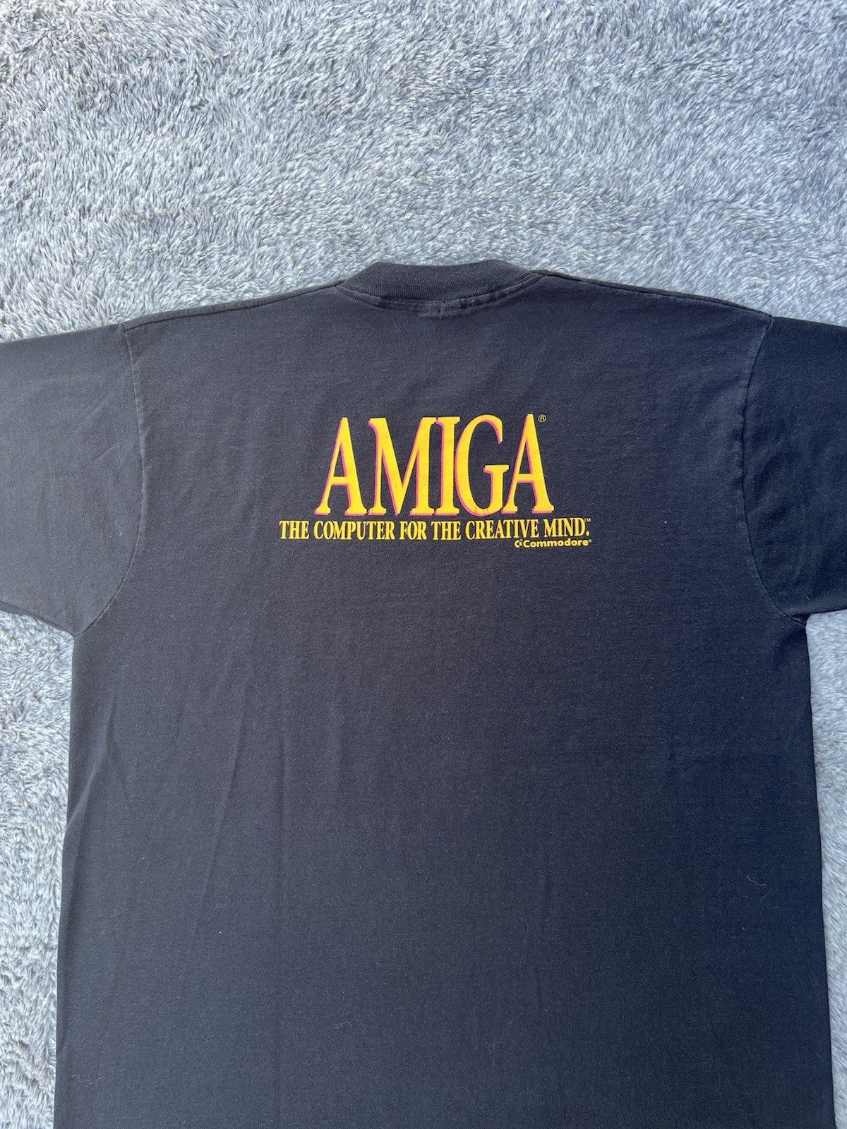 Commodore Amiga Make Up Your Own Mind Graphic T-Shirt Men’s XL Black Cotton gallery