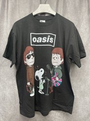 VTG 90s OASIS X SNOOPY PEANUTS BIBLICAL TEE DOUBLE SIDED AOP HANES XL BOOT