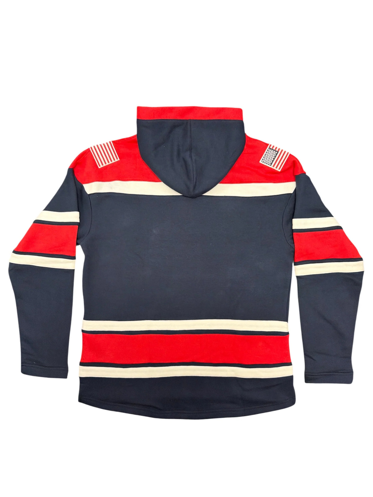 USA Hockey Logo Lace Cotton Embroidered Hoodie gallery