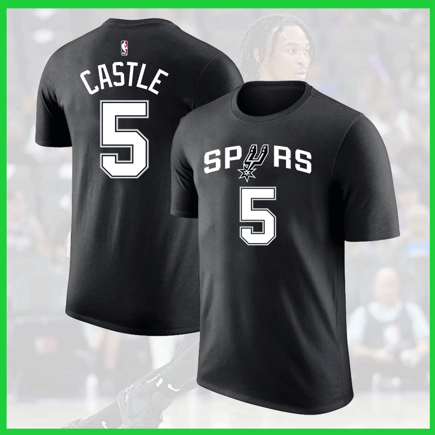 HOT NEW - Stephon #5 Castle San Ant0nio Team 2026 Player Name & Number S–3XL gallery