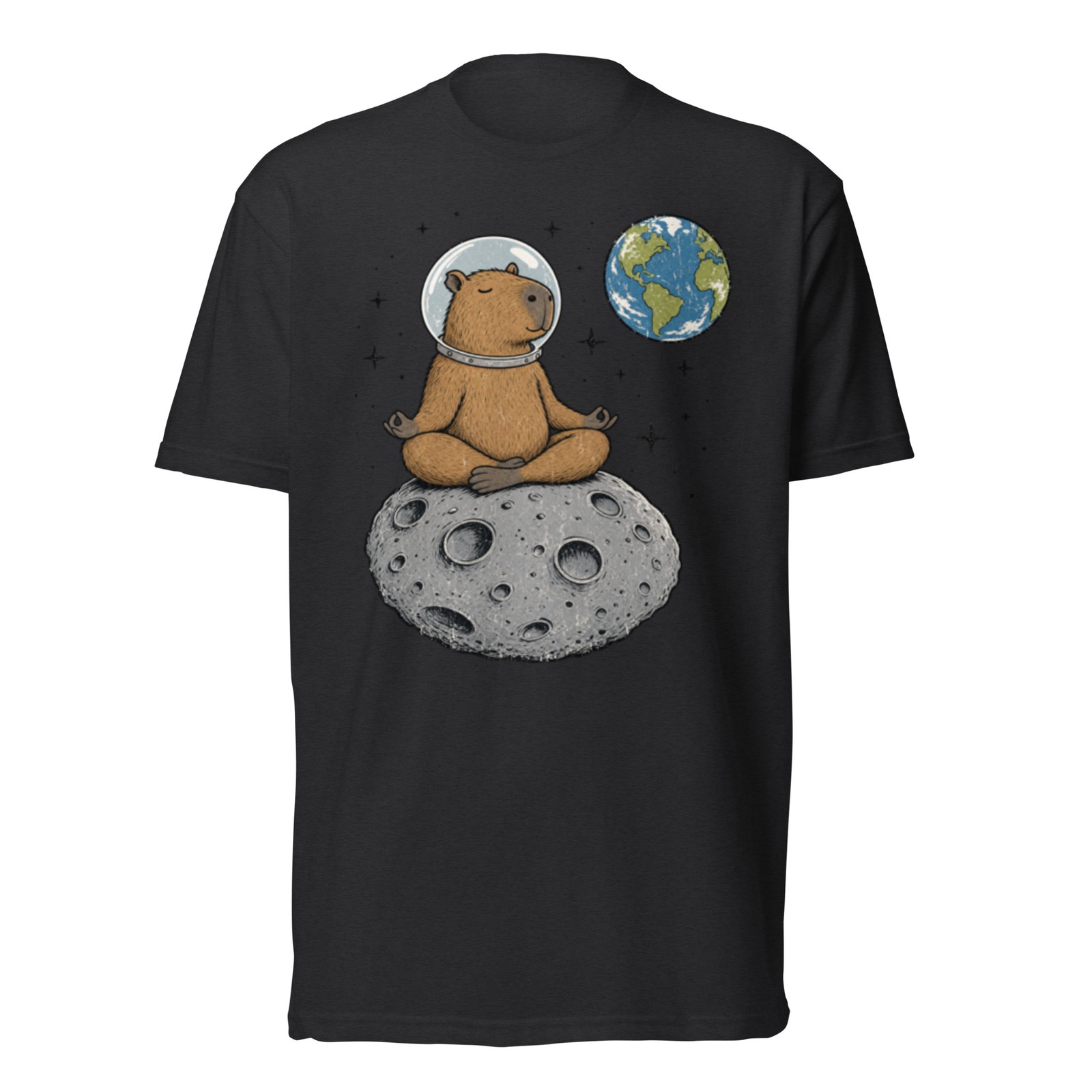 Funny Moon T-Shirt Cute Space Astronomy Graphic Tee Gift Mens Womens Unisex