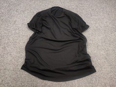 Vintage Prada Authentic All Black Tab Elastic Cotton Blend classic T-shirt Tee