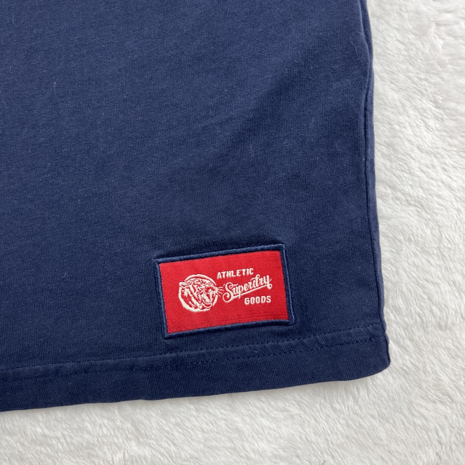 Superdry AAC Graphic Lightweight T-Shirt Mens Size Large Navy Chain Stitch gallery