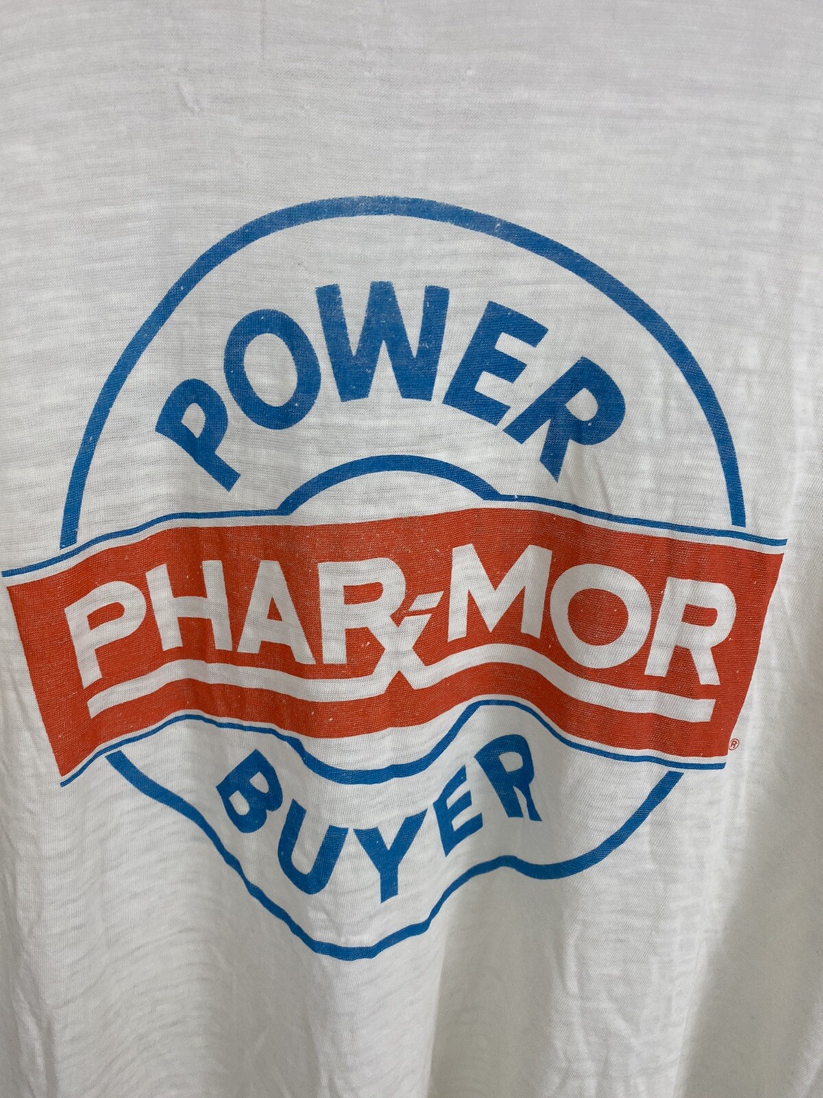 VTG 80S Phar-Mor Power Buyer Burnout Super Paper Thin Single Stitch T-Shirt L gallery