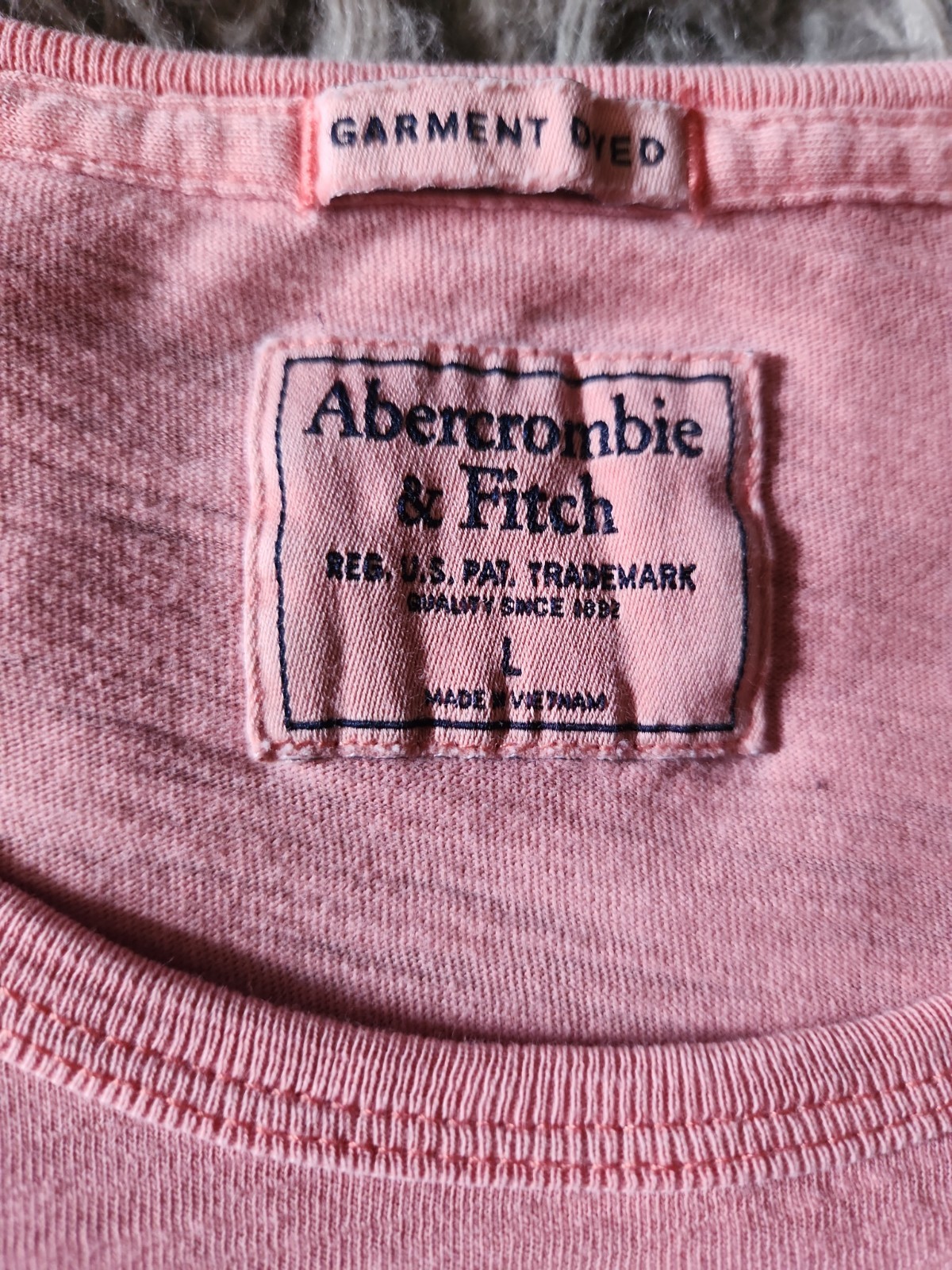 Abercrombie & Fitch Garment Dyed T-shirt - Fish Graphic- Mens Size Large gallery