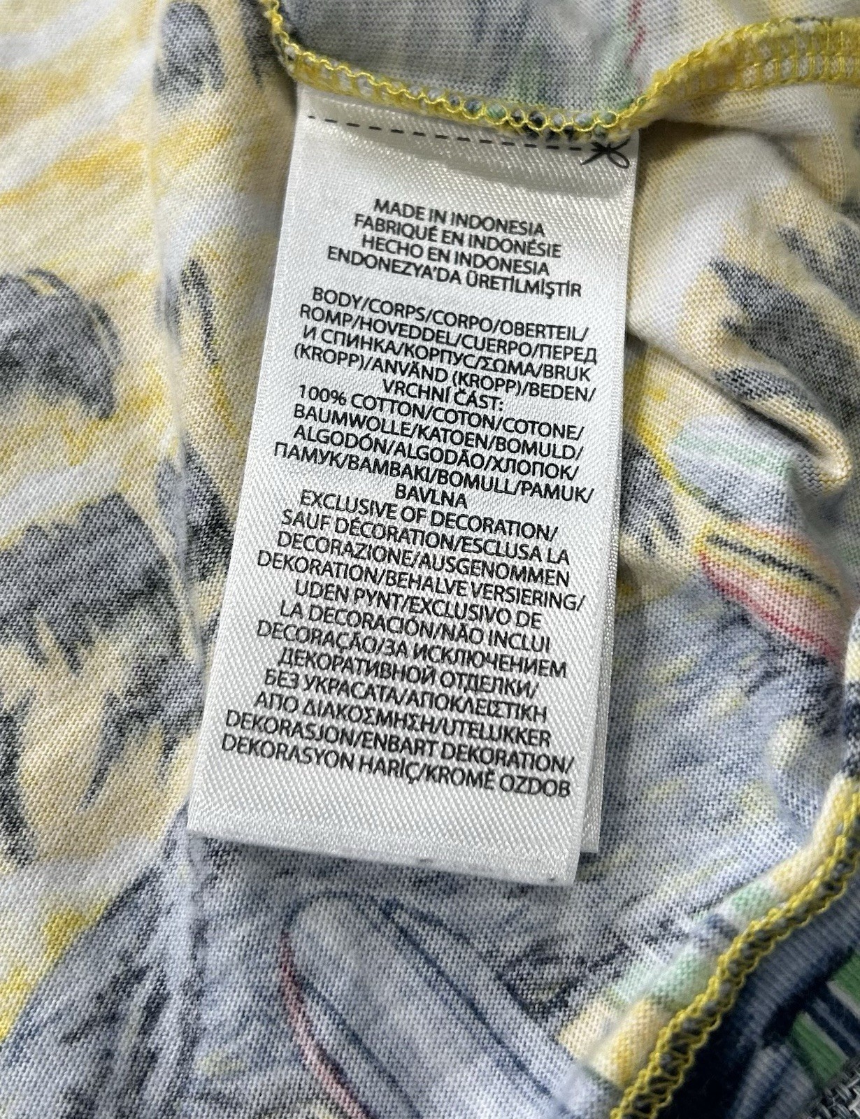 Polo Ralph Lauren T-Shirt Floral Full Print Yellow Crewneck Classic Fit Men's XL gallery