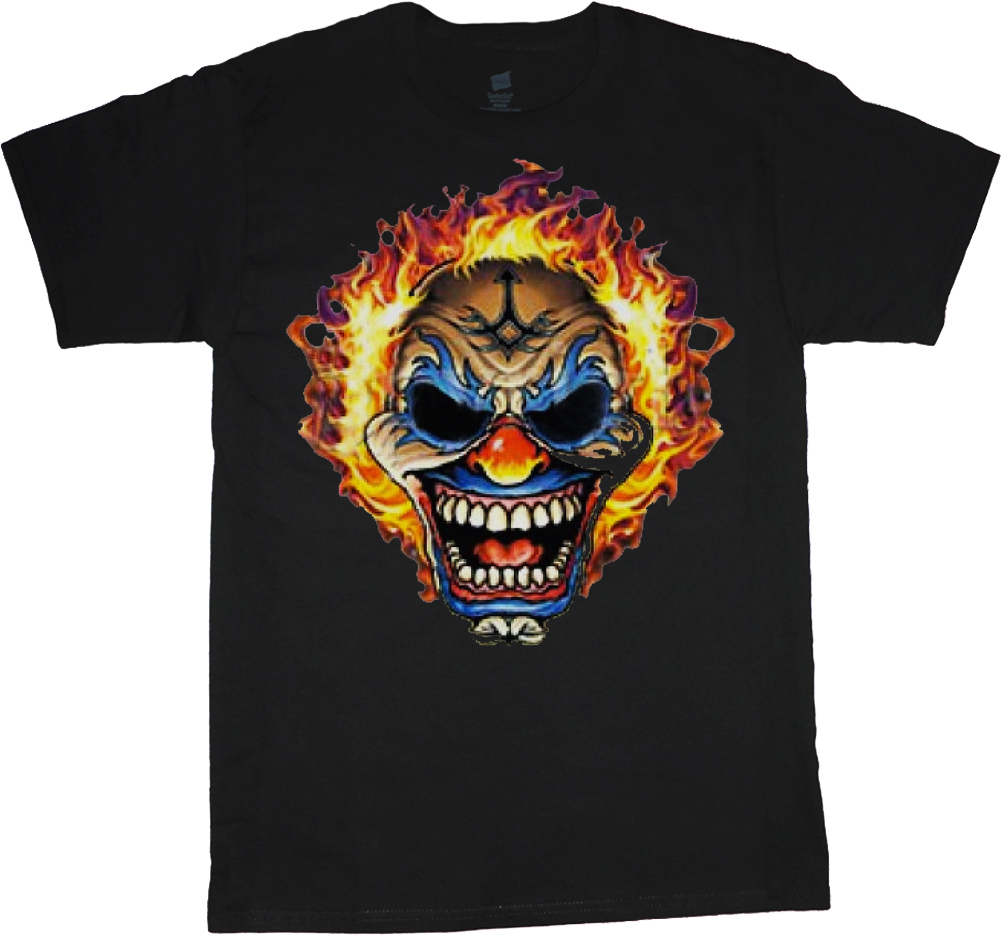 Big man shirt evil clown skull tee mens plus size big and tall 5X 6X 7X 10X gallery